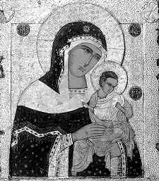 Богоматерь Коневская (Коневецкая). XVI в. ГТГ