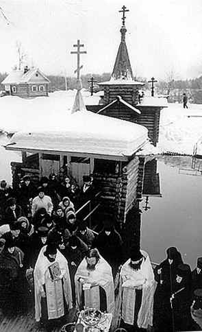 Крещение в Дивеево
