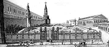 Вид Кремлевского сада в Москве. Р. Курятников. 1824