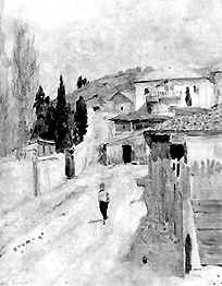 И.И. Левитан. Улица в Ялте. Этюд. 1886